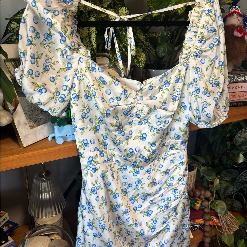 Song of Style Beverley Mini Dress in Blueberry Tart | Small, NWT - Picture 7 of 8